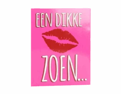 Wenskaart Dikke Zoen 17cm