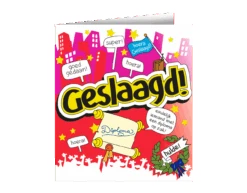 Wenskaart Geslaagd 16,5cm