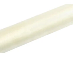 Wit Pastel Organza Stof 16cm 9m