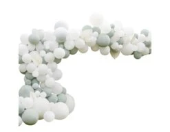 Wit Saliegroen Ballonnenboog XL DIY Set