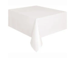 Wit Tafelkleed Plastic 2,74m