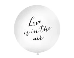Witte Balllon Love Is In The Air 90cm
