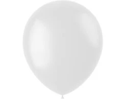 Witte Ballonnen Coconut White 33cm 50st