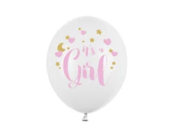 Witte Ballonnen It'S A Girl 30cm 6st