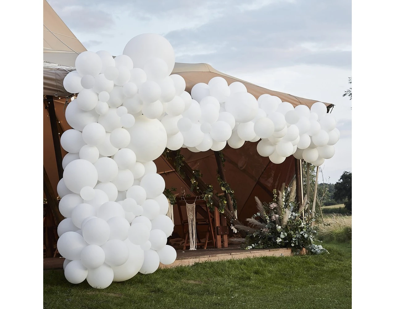 Witte Ballonnenboog XL DIY Set 2 Witte Ballonnenboog XL DIY Set - Afbeelding 2
