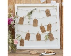 Witte Gastenboek Kaartjes 40cm -Feestspullen Winkel witte gastenboek kaartjes 40cm 2