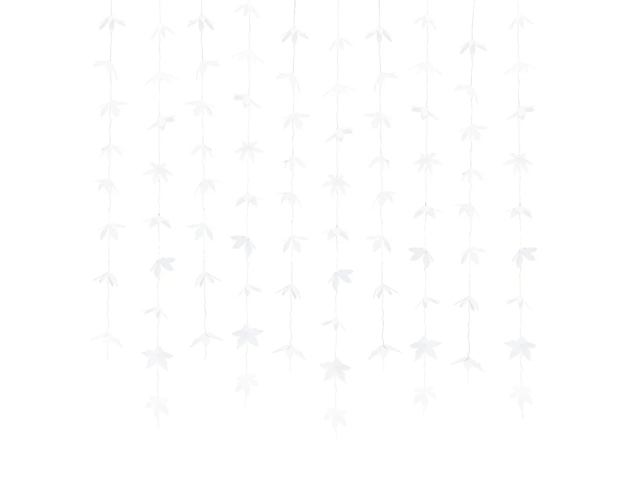 Witte Hangdecoratie Bloemen Slinger Set 1,8m 1 Witte Hangdecoratie Bloemen Slinger Set 1,8m