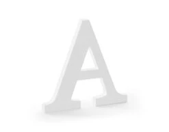 Witte Letter A Hout 21,5cm
