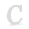 Witte Letter C Hout 20cm