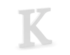 Witte Letter K Hout 20cm