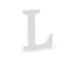 Witte Letter L Hout 20cm