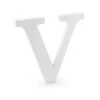 Witte Letter V Hout 21cm