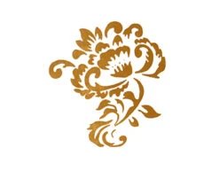 Witte Organza Stof Gouden En Zilveren Koningsbloem Print 36cm 9m -Feestspullen Winkel witte organza stof gouden en zilveren koningsbloem 2