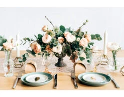 Witte Organza Stof Gouden Stippen 36cm 9m -Feestspullen Winkel witte organza stof gouden stippen 36cm 9m 5