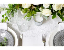 Witte Organza Stof Parels 48cm 9m -Feestspullen Winkel witte organza stof parels 48cm 9m 5