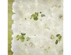 Witte Wanddecoratie Bloemen 60cm -Feestspullen Winkel witte wanddecoratie bloemen 60cm 2