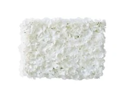 Witte Wanddecoratie Bloemen 63cm
