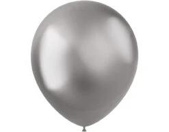 Zilveren Ballonnen Chroom 33cm 50st