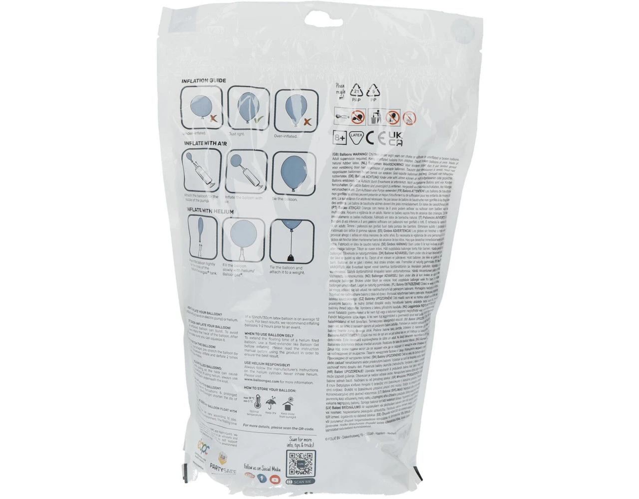 Zilveren Ballonnen Metallic Moondust Silver 33cm 100st 3 Zilveren Ballonnen Metallic Moondust Silver 33cm 100st - Afbeelding 3