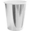 Zilveren Bekers Metallic Karton 250ml 8st