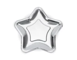 Zilveren Bordjes 18cm 6st