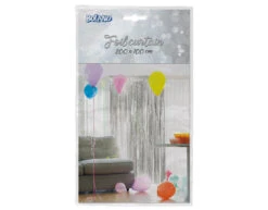 Zilveren Deurgordijn Metallic 2m -Feestspullen Winkel zilveren deurgordijn metallic 2m 7