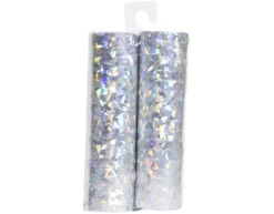 Zilveren Serpentines Holografisch 4m 18 Ringen 2st