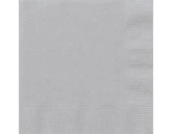 Zilveren Servetten 2 Laags 25cm 20st