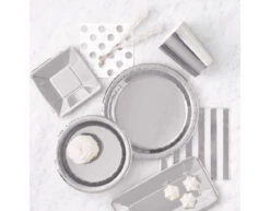 Zilveren Servetten Confetti 25cm 16st -Feestspullen Winkel zilveren servetten confetti 25cm 16st 2