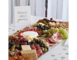 Zilveren Tafeldecoratie Snackbord -Feestspullen Winkel zilveren tafeldecoratie snackbord 2