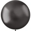 Zwarte Ballonnen Chroom 48cm 5st
