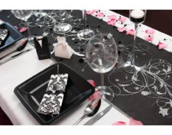 Zwarte Organza Stof Zilveren Bloemen 36cm 9m 13 Zwarte Organza Stof Zilveren Bloemen 36cm 9m -Feestspullen Winkel zwarte organza stof zilveren bloemen 36cm 9m 4