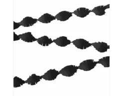 Zwarte Slingers Crepe 6m