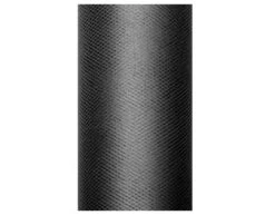 Zwarte Tule Rol 30cm 9m