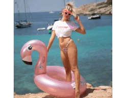 Zwemband Flamingo Rose Goud 95cm -Feestspullen Winkel zwemband flamingo rose goud 95cm 4