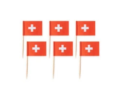 Zwitserland Cocktailprikkers Zwitserland 6cm 50st -Feestspullen Winkel zwitserland cocktailprikkers zwitserland 6cm 50st 2