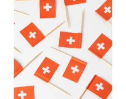 Zwitserland Cocktailprikkers Zwitserland 6cm 50st -Feestspullen Winkel zwitserland cocktailprikkers zwitserland 6cm 50st 3