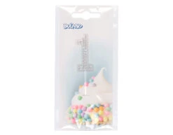 1 Jaar Taarttopper Diamant 10,5cm -Feestspullen Winkel 1 jaar taarttopper diamant 105cm 2