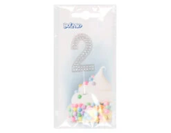 2 Jaar Taarttopper Diamant 10,5cm -Feestspullen Winkel 2 jaar taarttopper diamant 105cm 2