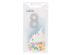 8 Jaar Taarttopper Diamant 10,5cm -Feestspullen Winkel 8 jaar taarttopper diamant 105cm 2