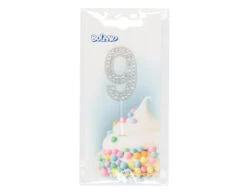 9 Jaar Taarttopper Diamant 10,5cm -Feestspullen Winkel 9 jaar taarttopper diamant 105cm 2