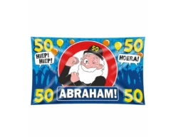 Abraham Gevelvlag 50 Jaar Hoera 1,5m