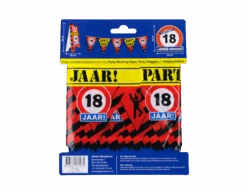 Afzetlint 18 Jaar 12m -Feestspullen Winkel afzetlint 18 jaar 12m 2