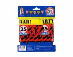 Afzetlint 25 Jaar 12m -Feestspullen Winkel afzetlint 25 jaar 12m 2