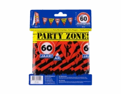 Afzetlint 60 Jaar 12m -Feestspullen Winkel afzetlint 60 jaar 12m 2