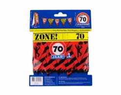 Afzetlint 70 Jaar 12m -Feestspullen Winkel afzetlint 70 jaar 12m 2