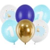 Ballonnen 1 Jaar Mix Blauw 30cm 6st