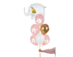 Ballonnen 1 Jaar Mix Roze 30cm 6st -Feestspullen Winkel ballonnen 1 jaar mix roze 30cm 6st 2