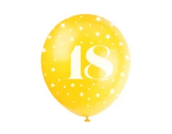 Ballonnen 18 Jaar Confetti 30cm 5st -Feestspullen Winkel ballonnen 18 jaar confetti 30cm 5st 4