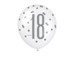 Ballonnen 18 Jaar Stippen 30cm 6st -Feestspullen Winkel ballonnen 18 jaar stippen 30cm 6st 2